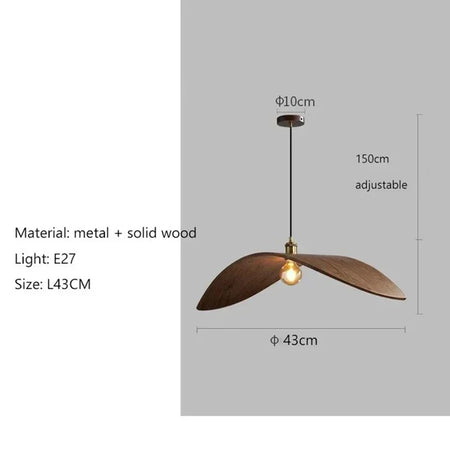 Pendant Light - Modern Wabi Sabi Walnut Chandeliers Home Lights SW-36210567 - SWEET-LIGHTS