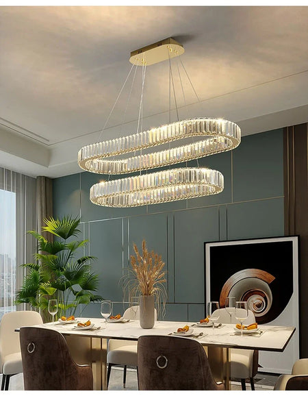 Pendant Light - Led Luxury Crystal Ceiling Pendant Lamp for Living Room and Dining SW-36210347 - SWEET-LIGHTS