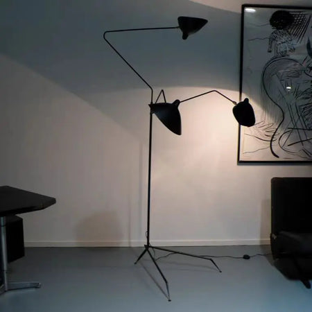 Floor Lamp - Serge Mouille 3-arm Designer Tripod LED Lamp SW-36214890 - SWEET-LIGHTS