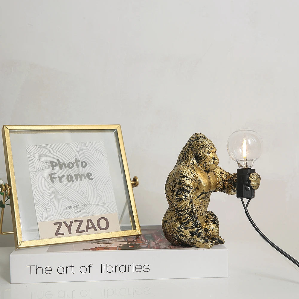 Table Lamp - King Kong Gorilla Animal Indoor Resin Night Light SW-36210374 - SWEET-LIGHTS
