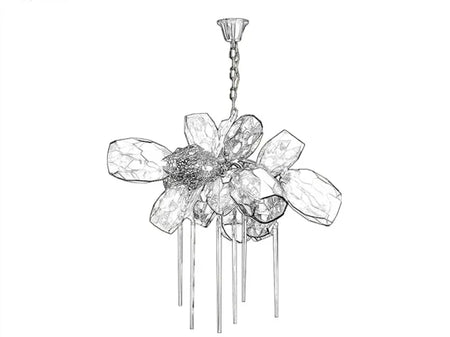 Chandelier - Modern Luxury LED Stainless Steel Crystal Pendant Light Free Bulb SW-36210789 - SWEET-LIGHTS
