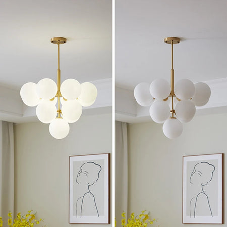 Pendant Light - Nordic Minimalist Glass Ball LED Chandelier for Home Decor SW-36210457 - SWEET-LIGHTS