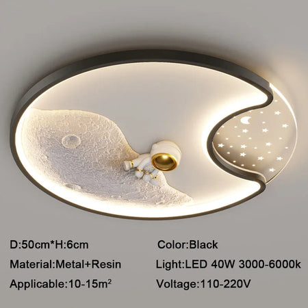 Children Lighting - Luminaire Modern Astronaut Led Ceiling Lamp for Kids Bedroom Surface Mounted SW-36210345 - SWEET-LIGHTS