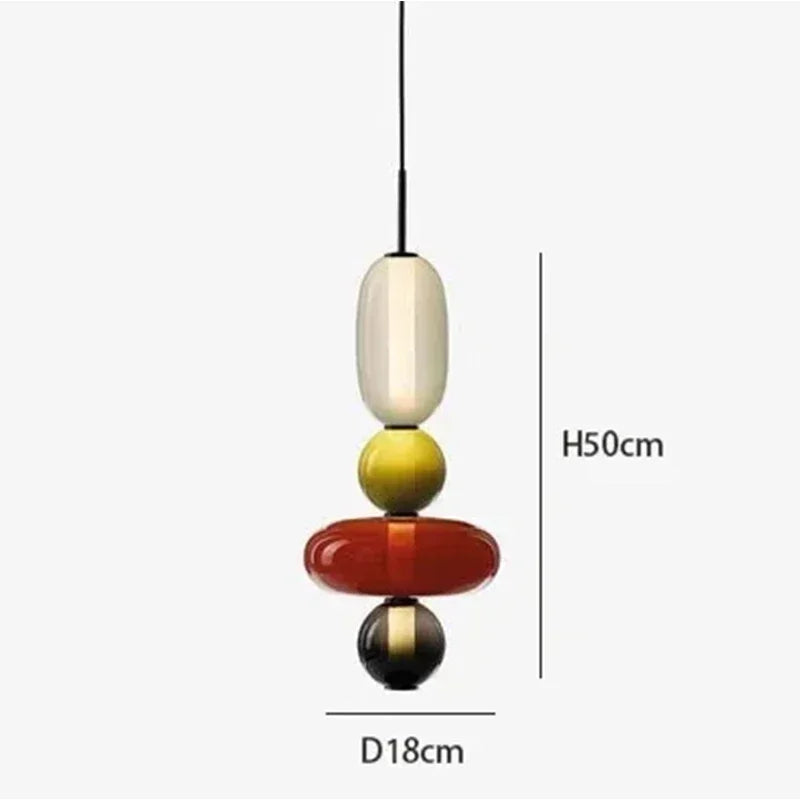 Pendant Light - Modern Candy Glass Italian Hanging Lamp for Loft Kitchen and Restaurant Decor SW-36210345 - SWEET-LIGHTS