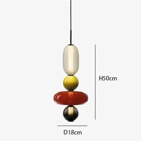 Pendant Light - Modern Candy Glass Italian Hanging Lamp for Loft Kitchen and Restaurant Decor SW-36210345 - SWEET-LIGHTS
