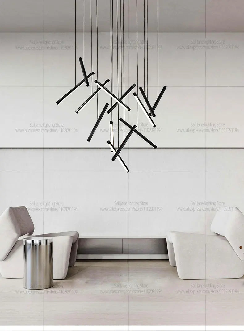 Pendant Light - Minimalist Living Room Long Strip Chandelier SW-36210345 - SWEET-LIGHTS