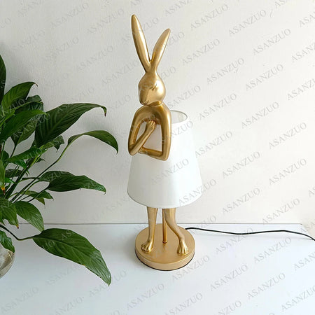 Table Lamp - Vintage Bathing Rabbit Design Resin Hare Lamp SW-36210345 - SWEET-LIGHTS