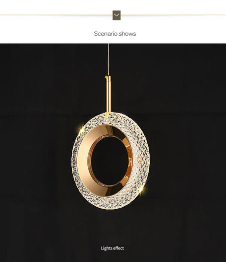 Pendant Light - Nordic Ring LED Indoor Hanging Lamp Room Decor SW-36210234 - SWEET-LIGHTS