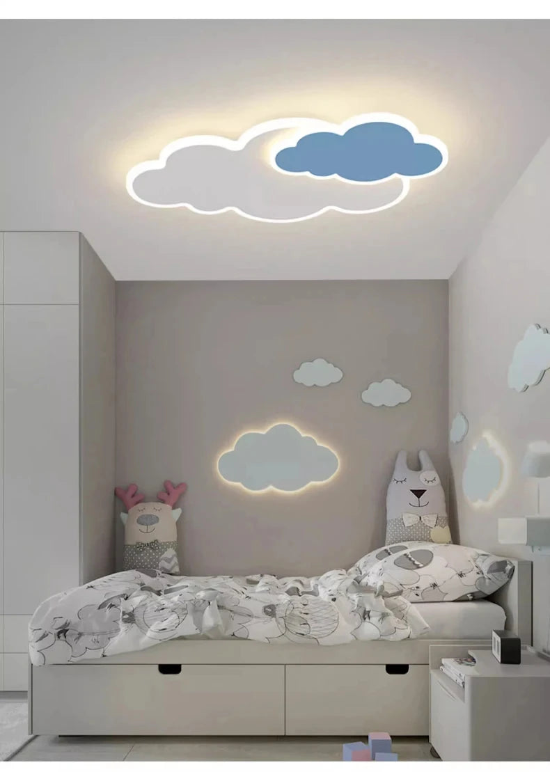 Children Lighting - Creative Cloud Children's Room LED Ceiling Light Modern Bedroom Study Lamp Nordic Designer Fixture SW-36210458 - SWEET-LIGHTS