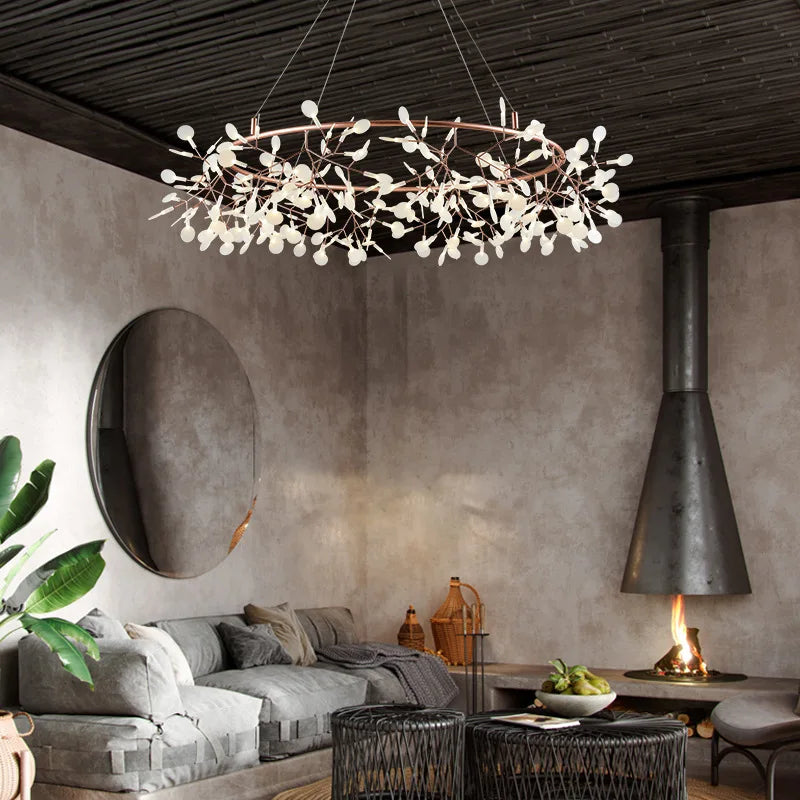 Pendant Light - Nordic Modern Firefly Chandelier Black Gold SW-36210753 - SWEET-LIGHTS
