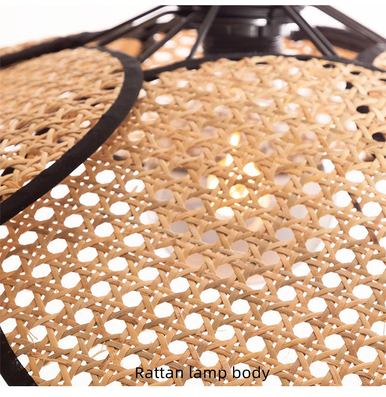 Pendant Light - Modern Living Room Led Rattan Chandelier Home Decor SW-36210789 - SWEET-LIGHTS