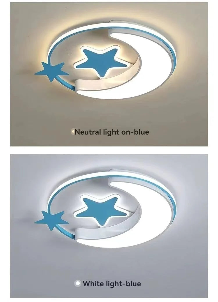 Children Lighting - Moon Star Led Ceiling Light Fixture For Kid Room Bedroom SW-36210234 - SWEET-LIGHTS