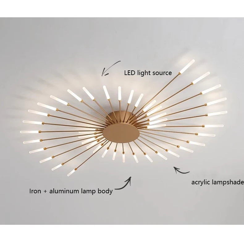 Ceiling Light - Modern Creativity Fireworks LED Chandeliers SW-36210345 - SWEET-LIGHTS