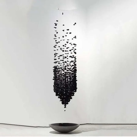 Pendant Light - Black Art Crystal Chandelier LED Luxury Staircase Home Light Fixtures SW-36214567 - SWEET-LIGHTS