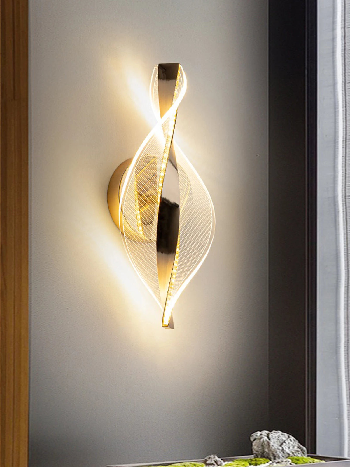Wall Light - LED Modern 1PC Gold/Black Acrylic Lamp SW-36210345 - SWEET-LIGHTS