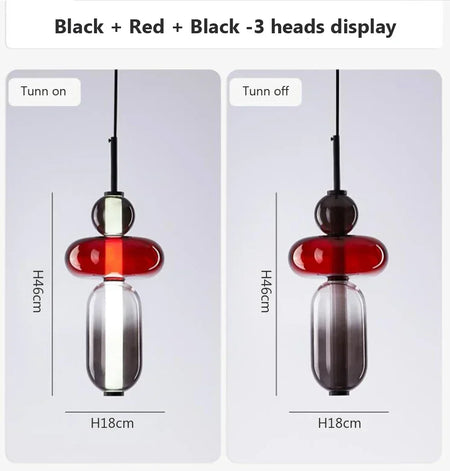 Pendant Light - Modern Candy Glass Italian Hanging Lamp for Loft Kitchen and Restaurant Decor SW-36210345 - SWEET-LIGHTS