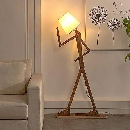 Floor Lamp - Creative DIY Wooden Humanoid Puppet LED Light SW-36210123 - SWEET-LIGHTS