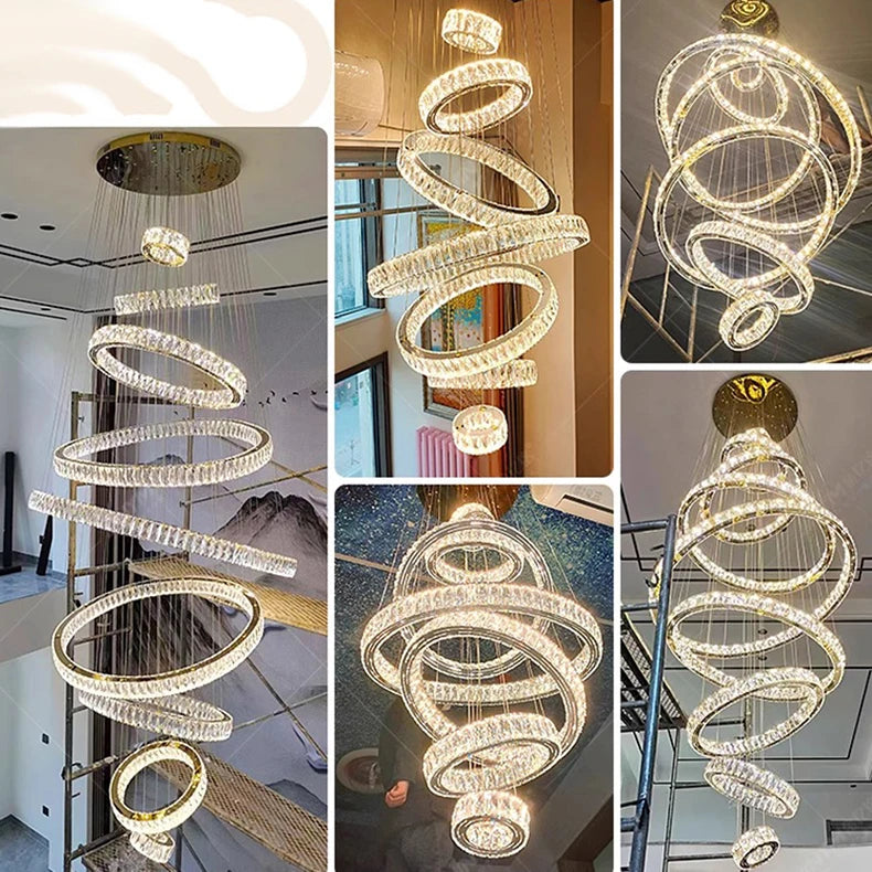 Chandelier - Modern Home Decoration Crystal Chandelier for Living Room and Stair Pendant Lighting SW-36210578 - SWEET-LIGHTS