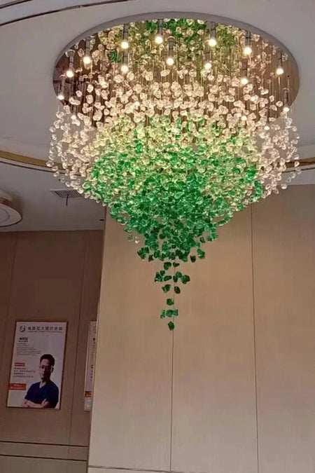 Chandelier - Large Luxury Cristal Lighting Fixtures Modern Stone Crystal LED Chandelier For Living Room Indoor Decor SW-36210347 - SWEET-LIGHTS