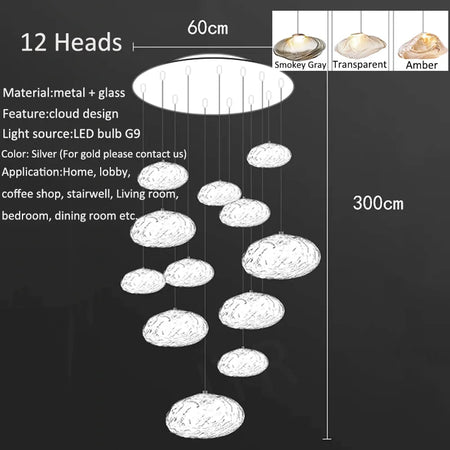 Chandelier - Nordic Home Decoration Living Room LED Pendant Light SW-36210345 - SWEET-LIGHTS