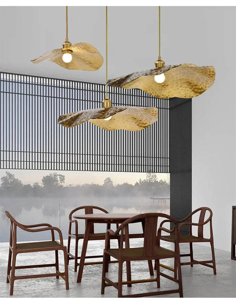 Pendant Light - New Chinese Lotus Leaf Chandelier for Kitchen Bar SW-36210458 - SWEET-LIGHTS