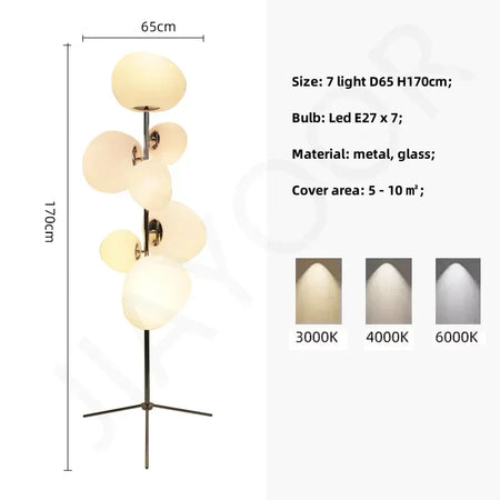 Floor Lamp - Nordic Designer's Light Luxury Lava Large Sofa Side Fixture SW-36210345 - SWEET-LIGHTS