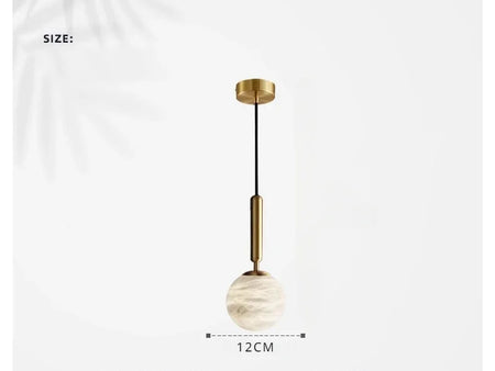Pendant Light - Modern Marble All Copper Single Head Lamp SW-36210789 - SWEET-LIGHTS