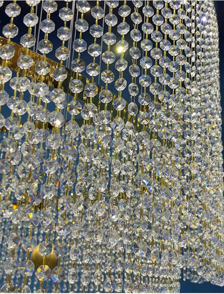 Chandelier - Large Spiral Design Crystal Chandelier For Staircase Hallway Lobby Modern LED Cristal Lamp Luxury Home Decor SW-36210345 - SWEET-LIGHTS