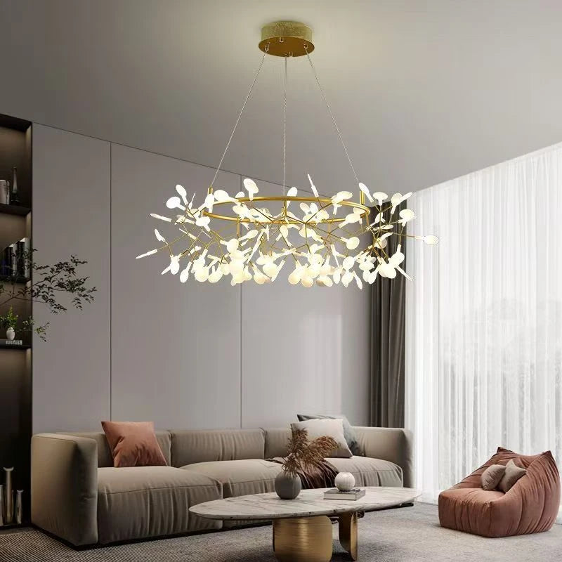 Pendant Light - Nordic Modern Firefly Chandelier Black Gold SW-36210753 - SWEET-LIGHTS