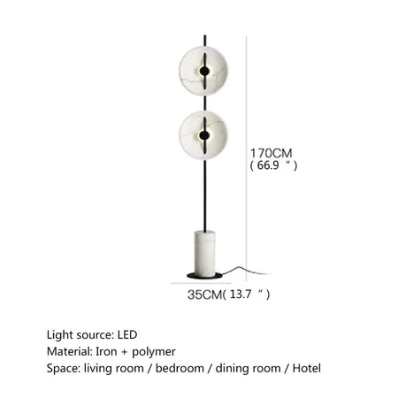 Floor Lamp - SEAN Modern Creative LED White Marble Standing Light SW-36210579 - SWEET-LIGHTS