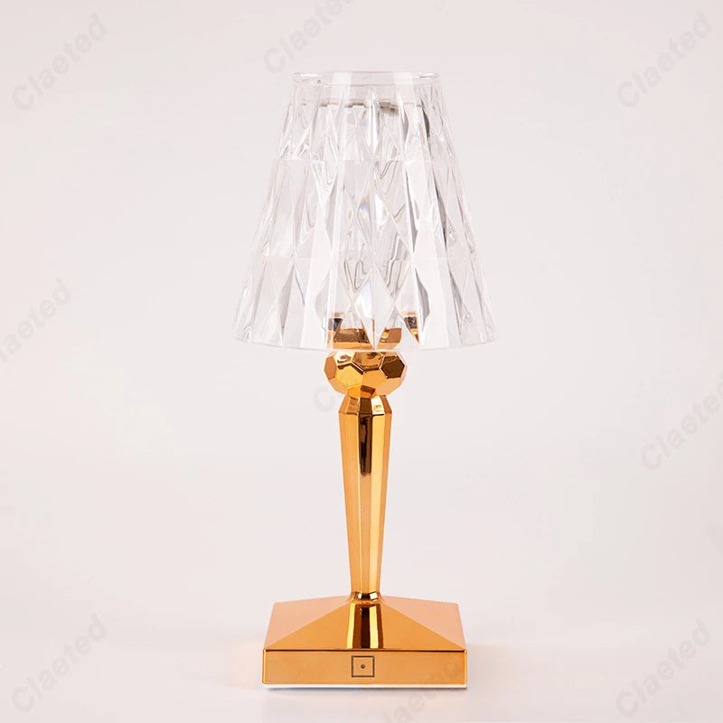 Table Lamp - LED Acrylic Diamond Crystal Decorative Desk Lamp USB Charging Touch Nightlight SW-36210457 - SWEET-LIGHTS