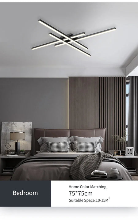 Ceiling Light - Black Chandelier LED Nordic Minimalist Lamp SW-36210457 - SWEET-LIGHTS