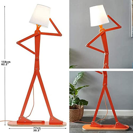 Floor Lamp - Creative DIY Wooden Humanoid Puppet LED Light SW-36210123 - SWEET-LIGHTS