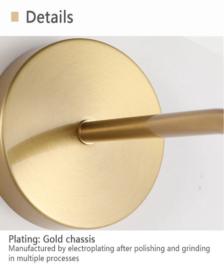 Wall Light - Nordic 2.4G Remote Control Dimming Black/Gold Lamp SW-36210345 - SWEET-LIGHTS