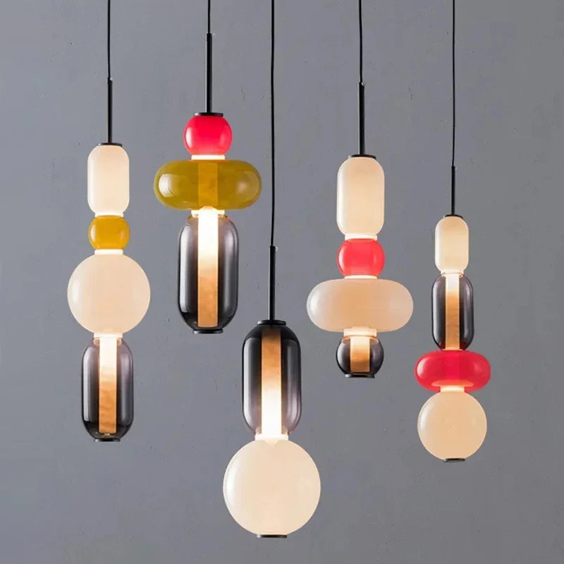 Pendant Light - Modern Candy Glass Italian Hanging Lamp for Loft Kitchen and Restaurant Decor SW-36210345 - SWEET-LIGHTS