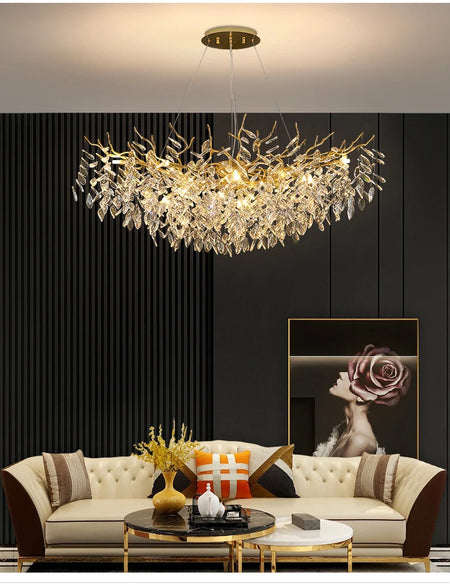 Pendant Light - French Luxury Golden Modern Branch Chandelier SW-36214678 - SWEET-LIGHTS