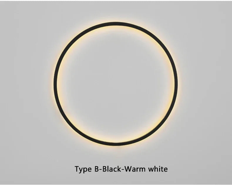 Wall Light - Minimalist Circle Background LED Wall Lamp Indoor Decor Living Room Wall Sconces Bedside Lighting SW-36210456 - SWEET-LIGHTS