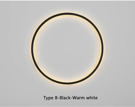 Wall Light - Minimalist Circle Background LED Wall Lamp Indoor Decor Living Room Wall Sconces Bedside Lighting SW-36210456 - SWEET-LIGHTS