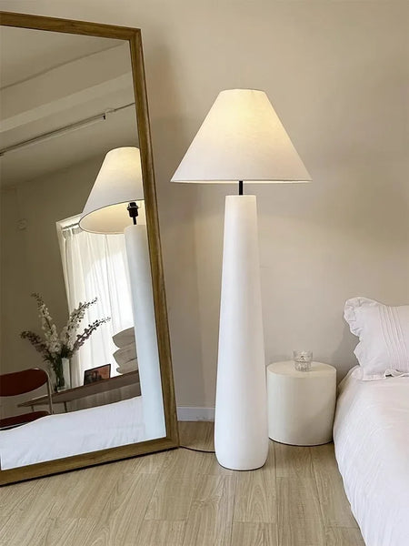 Floor Lamp - Wabi Sabi White Mushroom Tall Fabric Light SW-36210789 - SWEET-LIGHTS