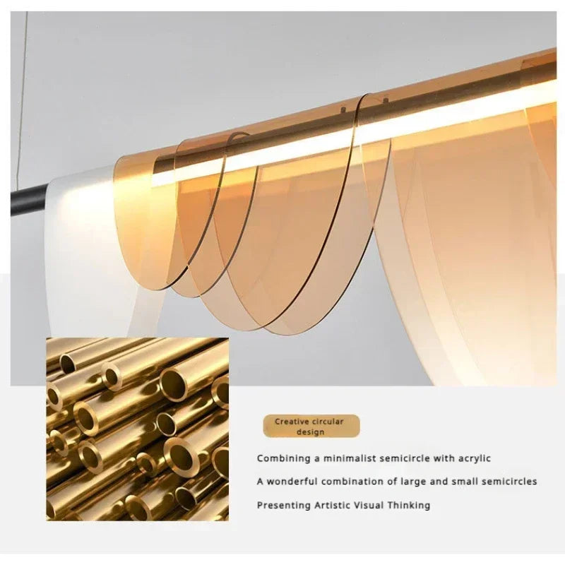 Pendant Light - Nordic Salon Colored Acrylic Chandelier LED Lamp for Dining Living Room Bedroom Lustre Lightings SW-36210923 - SWEET-LIGHTS