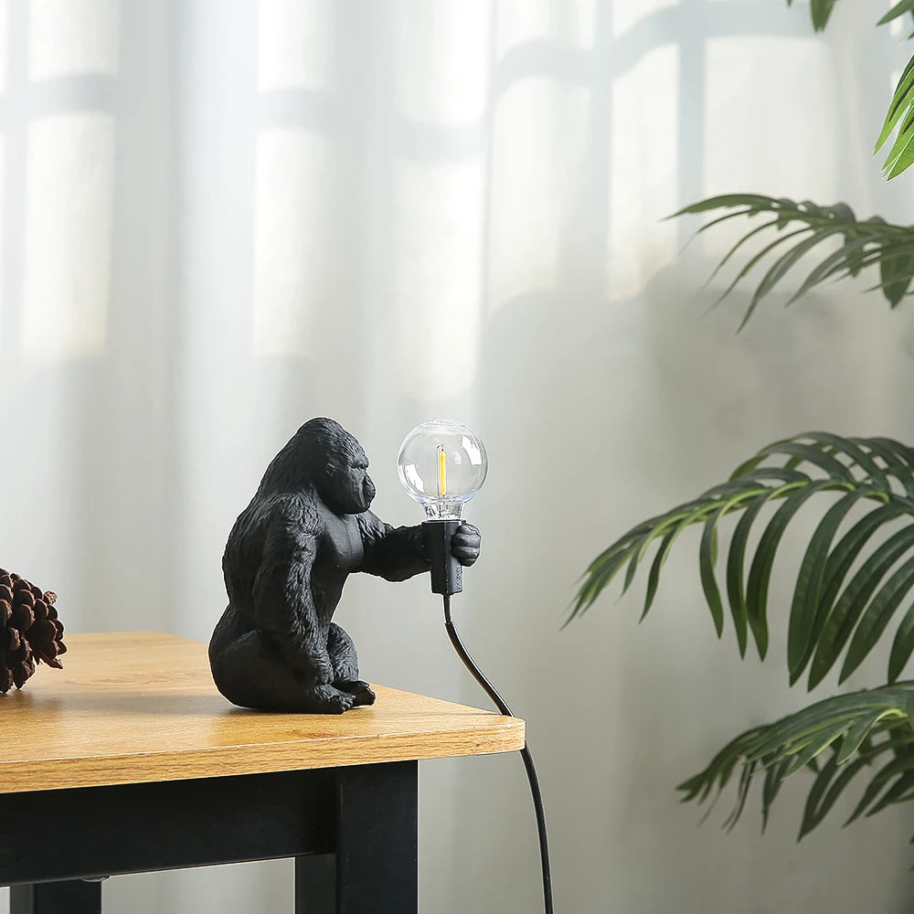 Table Lamp - King Kong Gorilla Animal Indoor Resin Night Light SW-36210374 - SWEET-LIGHTS