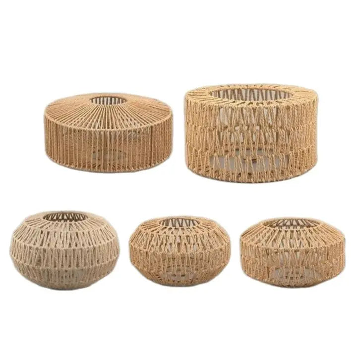 Lampshade - Retro Paper Rope Hand-Woven Light Shade SW-36210458 - SWEET-LIGHTS