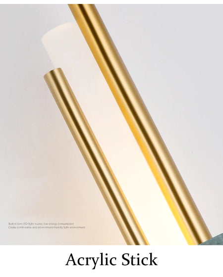 Wall Light - Green Marble Luxury Golden Decor Bedside Lamp Led 8W SW-36210345 - SWEET-LIGHTS