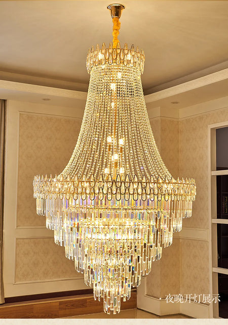 Chandelier - Nordic Modern Crystal Ceiling Light for Villa SW-36210345 - SWEET-LIGHTS