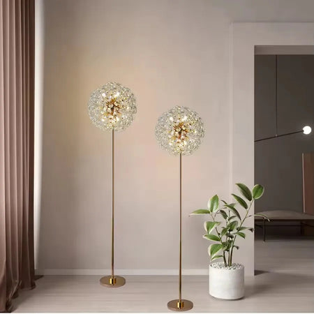 Floor Lamp - Nordic Contemporary Style Crystal Minimalistic Iron Glass Body SW-36210457 - SWEET-LIGHTS