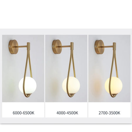 Wall Light - Interior LED Wall Lamps Wall Lighting Fixtures for Bedroom Living Room Indoor Frosted Glass Ball Sconce SW-36210458 - SWEET-LIGHTS