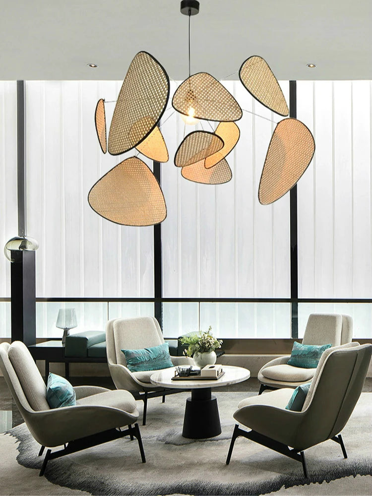 Pendant Light - Modern Living Room Led Rattan Chandelier Home Decor SW-36210789 - SWEET-LIGHTS