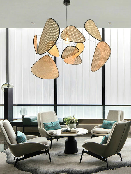 Pendant Light - Modern Living Room Led Rattan Chandelier Home Decor SW-36210789 - SWEET-LIGHTS