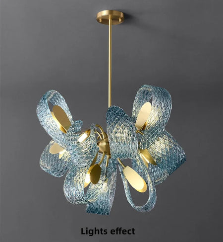 Chandelier - Hot Sales Blue Glass LED Lamp for Home Decor SW-36210457 - SWEET-LIGHTS