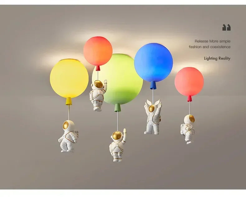 Children Lighting - Modern LED Astronaut Balloon Pendant Lamp SW-36210458 - SWEET-LIGHTS